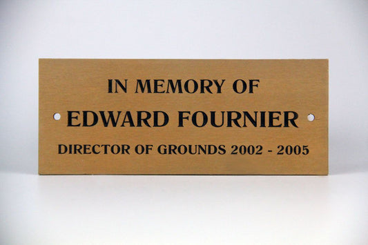 Park Bench Plaques